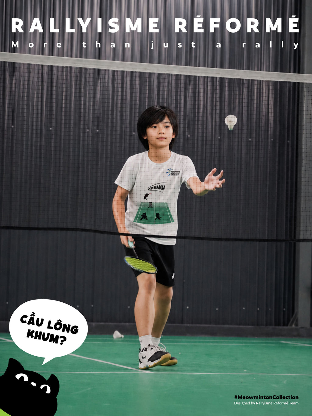 Áo thể thao #Meowminton –  FULL COURT CHAOS