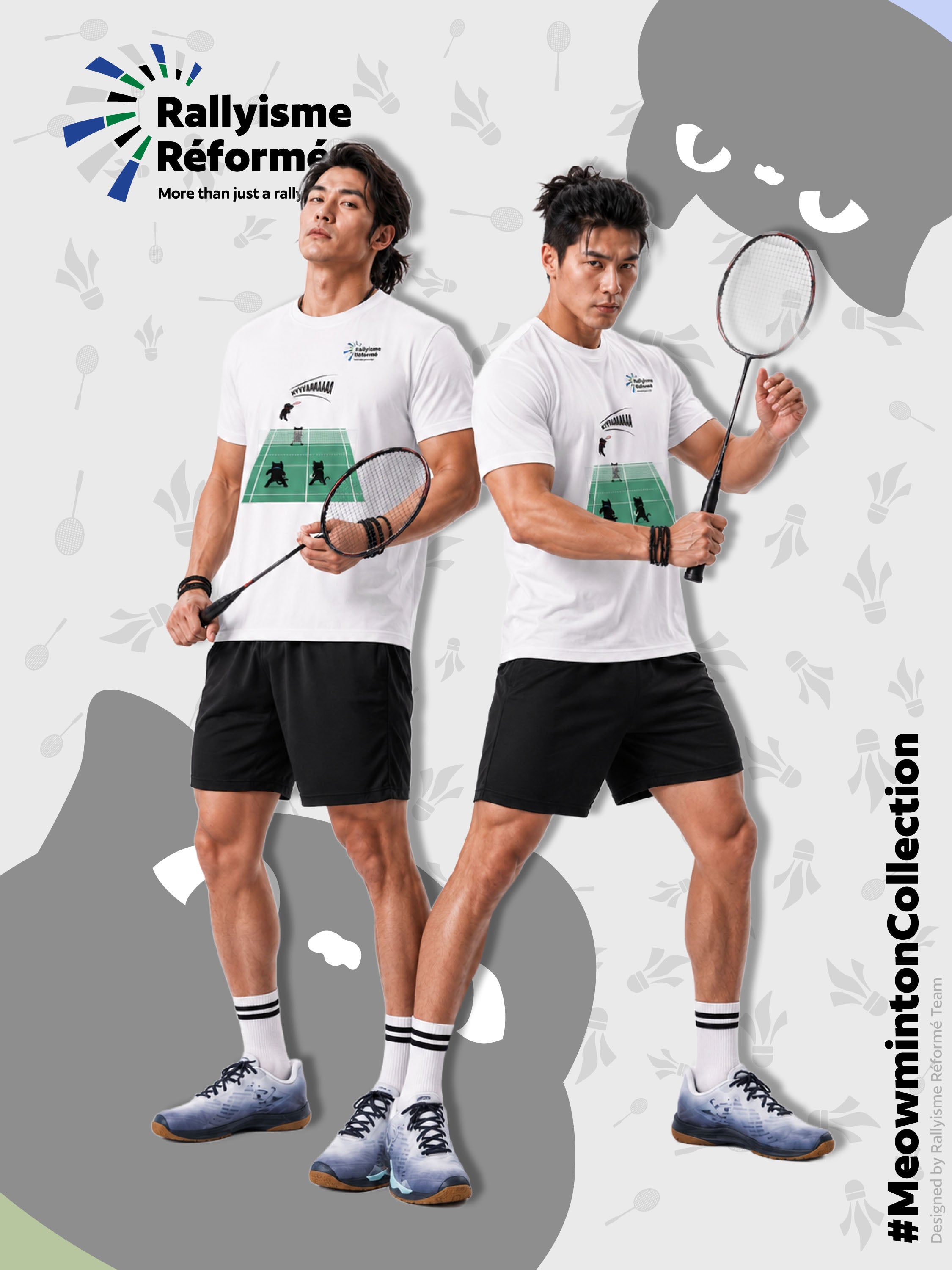 Áo thể thao #Meowminton –  FULL COURT CHAOS