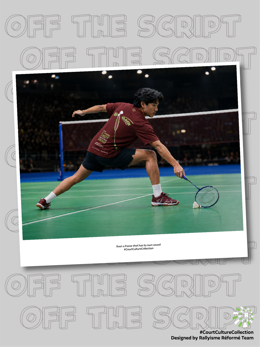 Áo Cầu Lông Unisex OFF THE SCRIPT – Performance Fabric Thoáng Khí Nhanh Khô Nhẹ Mát