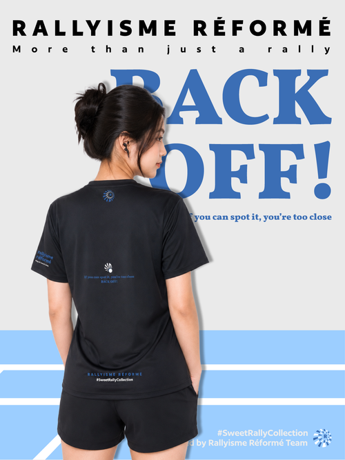 Áo Cầu Lông Nữ Rallyisme Réformé - Back Off - Form Thể Thao Dễ Mặc Mỏng nhẹ Nhanh khô Thoáng khí