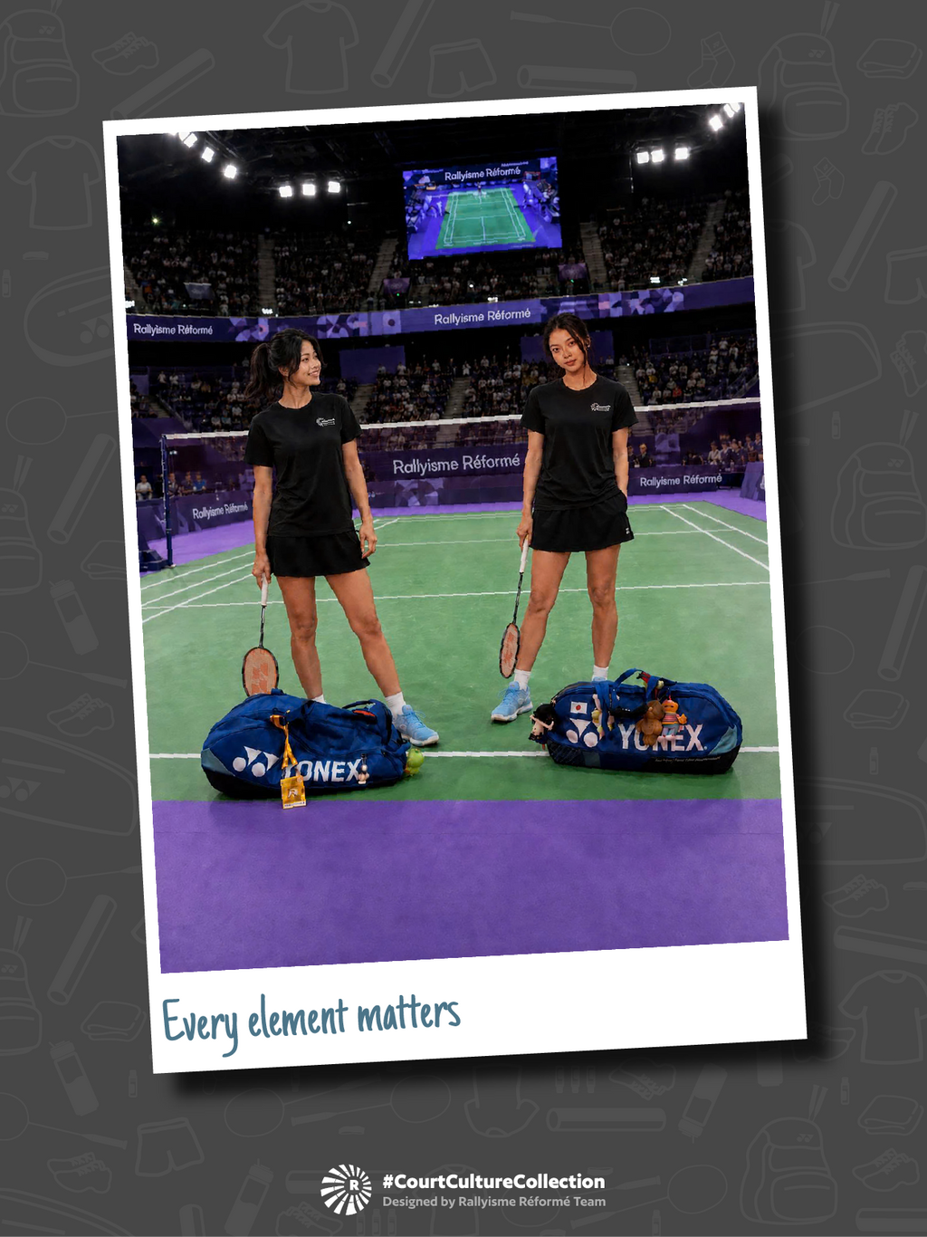 Áo Cầu Lông Unisex BADMINTON DECONSTRUCTED – Áo Thể Thao Nam Nữ Nhanh Khô Thoáng Khí Mềm Mỏng