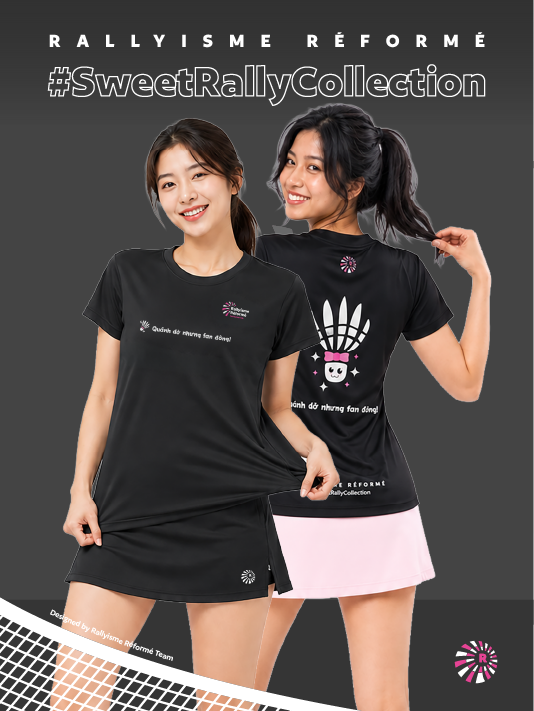 Áo Cầu Lông Nữ BST Sweet Rally - những cú đánh ngọt ngào – Áo Thể Thao Nhanh Khô Thoáng Khí Nhẹ Mát