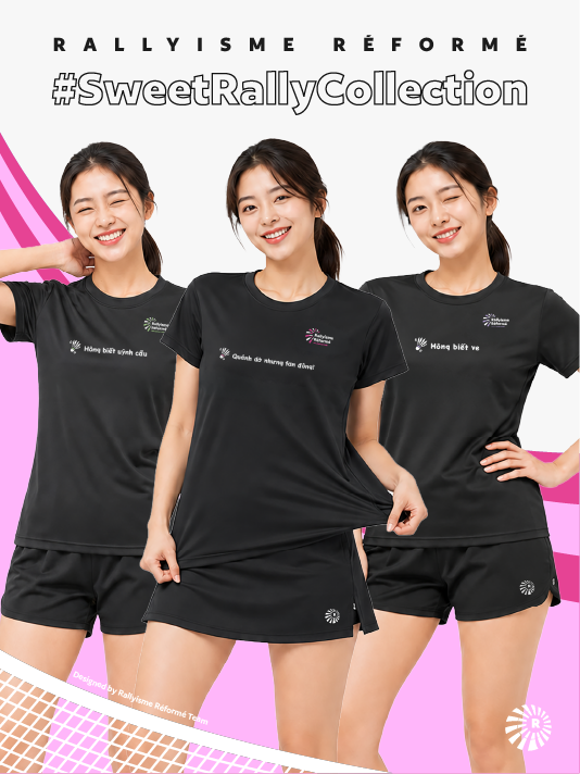 Áo Cầu Lông Nữ BST Sweet Rally - những cú đánh ngọt ngào – Áo Thể Thao Nhanh Khô Thoáng Khí Nhẹ Mát