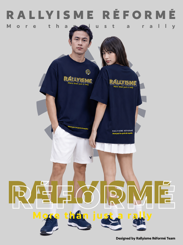 Áo Cầu Lông Unisex RALLYISME RÉFORME – SIGNATURE LOGO TEE – Nhanh Khô Thoáng Khí