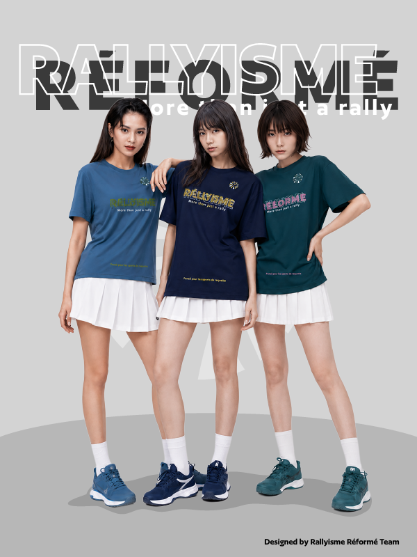 Áo Cầu Lông Unisex RALLYISME RÉFORME – SIGNATURE LOGO TEE – Nhanh Khô Thoáng Khí