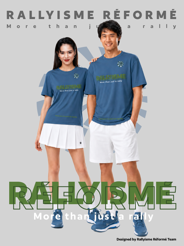 Áo Cầu Lông Unisex RALLYISME RÉFORME – SIGNATURE LOGO TEE – Nhanh Khô Thoáng Khí