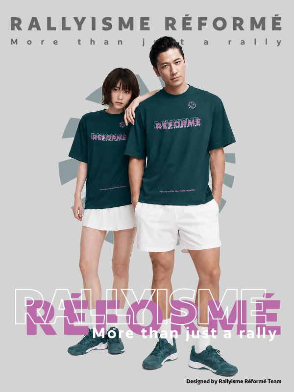 Áo Cầu Lông Unisex RALLYISME RÉFORME – SIGNATURE LOGO TEE – Nhanh Khô Thoáng Khí
