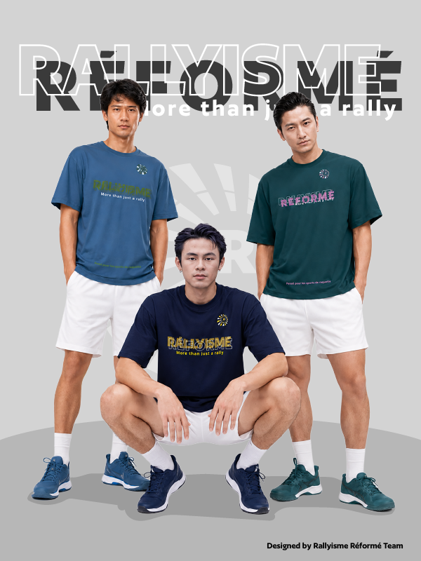 Áo Cầu Lông Unisex RALLYISME RÉFORME – SIGNATURE LOGO TEE – Nhanh Khô Thoáng Khí
