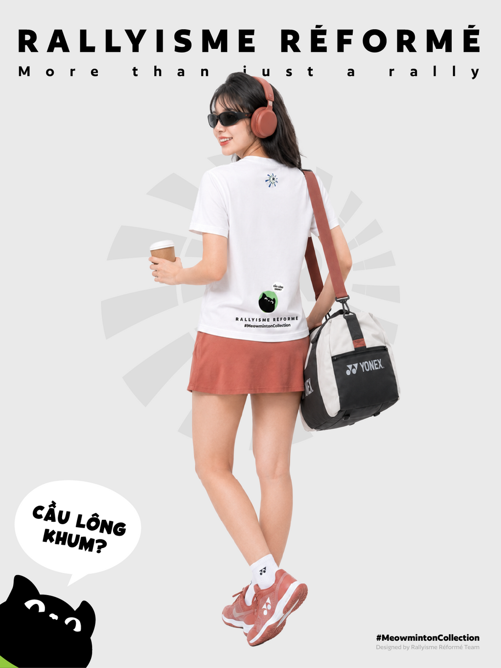 Áo Cầu Lông Unisex Meowminton– Double Trouble– Performance Fabric Thoáng Khí Nhanh Khô Nhẹ Mát